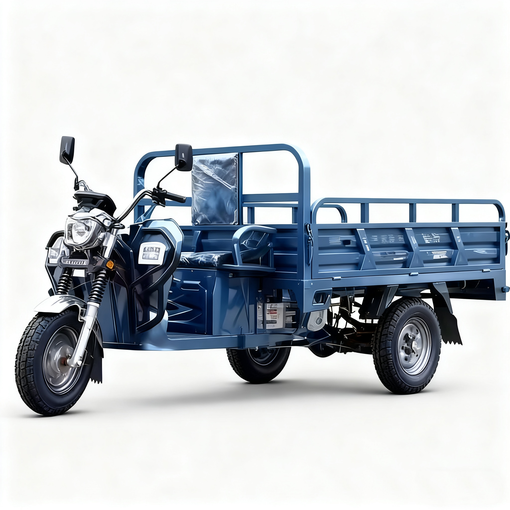 Heavy-Duty Cargo Electric Tricycle, Engineering Agricultural Cargo Tricycle, High-powered Cargo Three-Wheeled Motorcycle