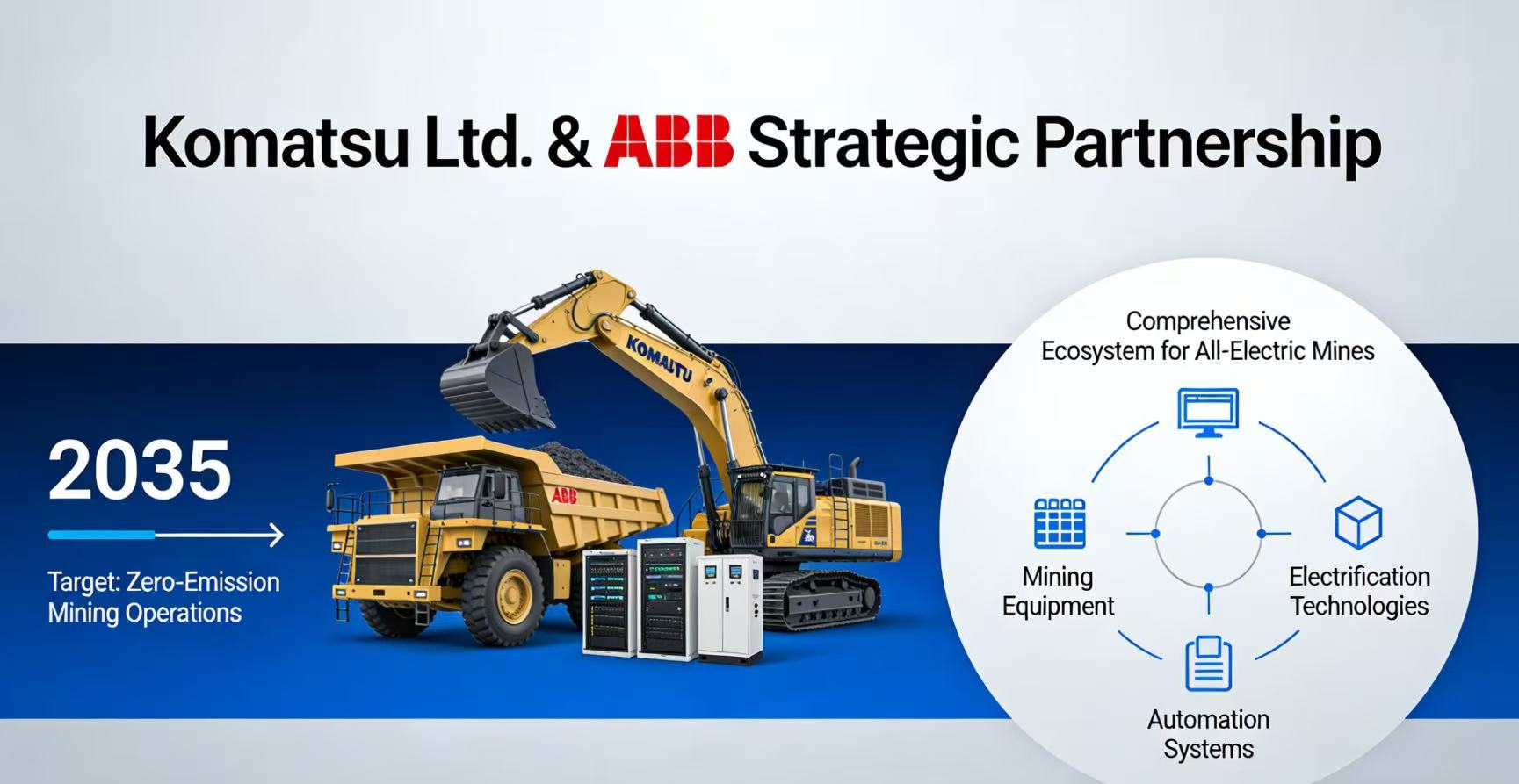 Komatsu and ABB Partner to Develop All-Electric Mine of the Future