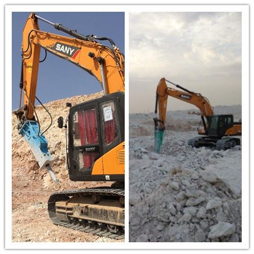 Excavator attachment—quartering hammer designed for your specific need
